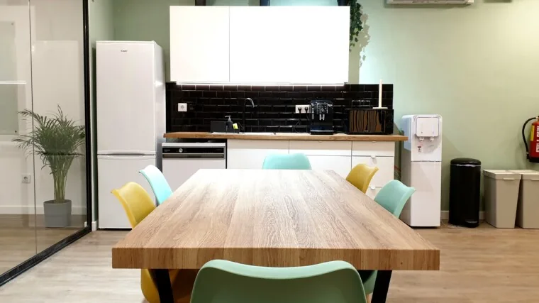 La cocina de la zona de café